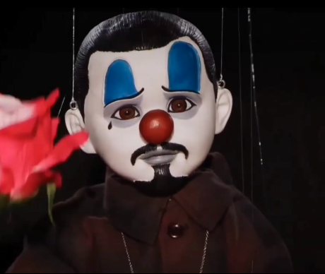 El Triste puppet of "Nobody's Clown" video